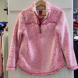 Fuzzy pink sweatshirt